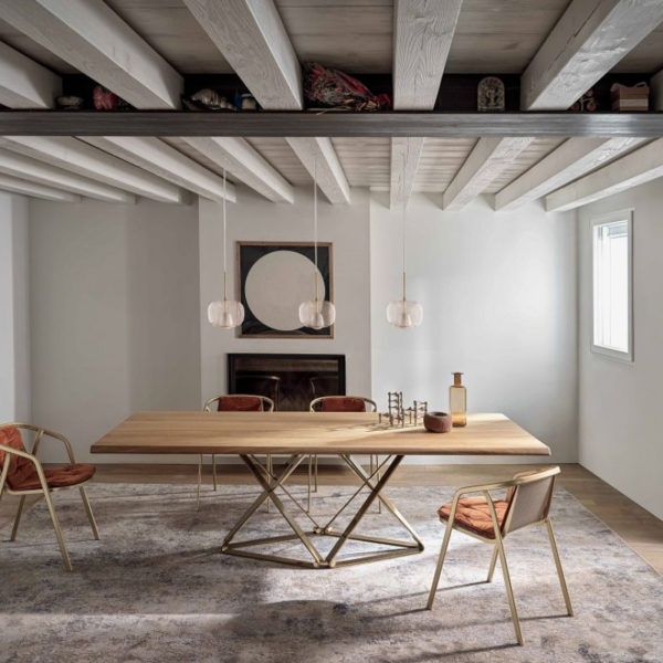 Bontempi Delta Dining Table - Rectangular Fix