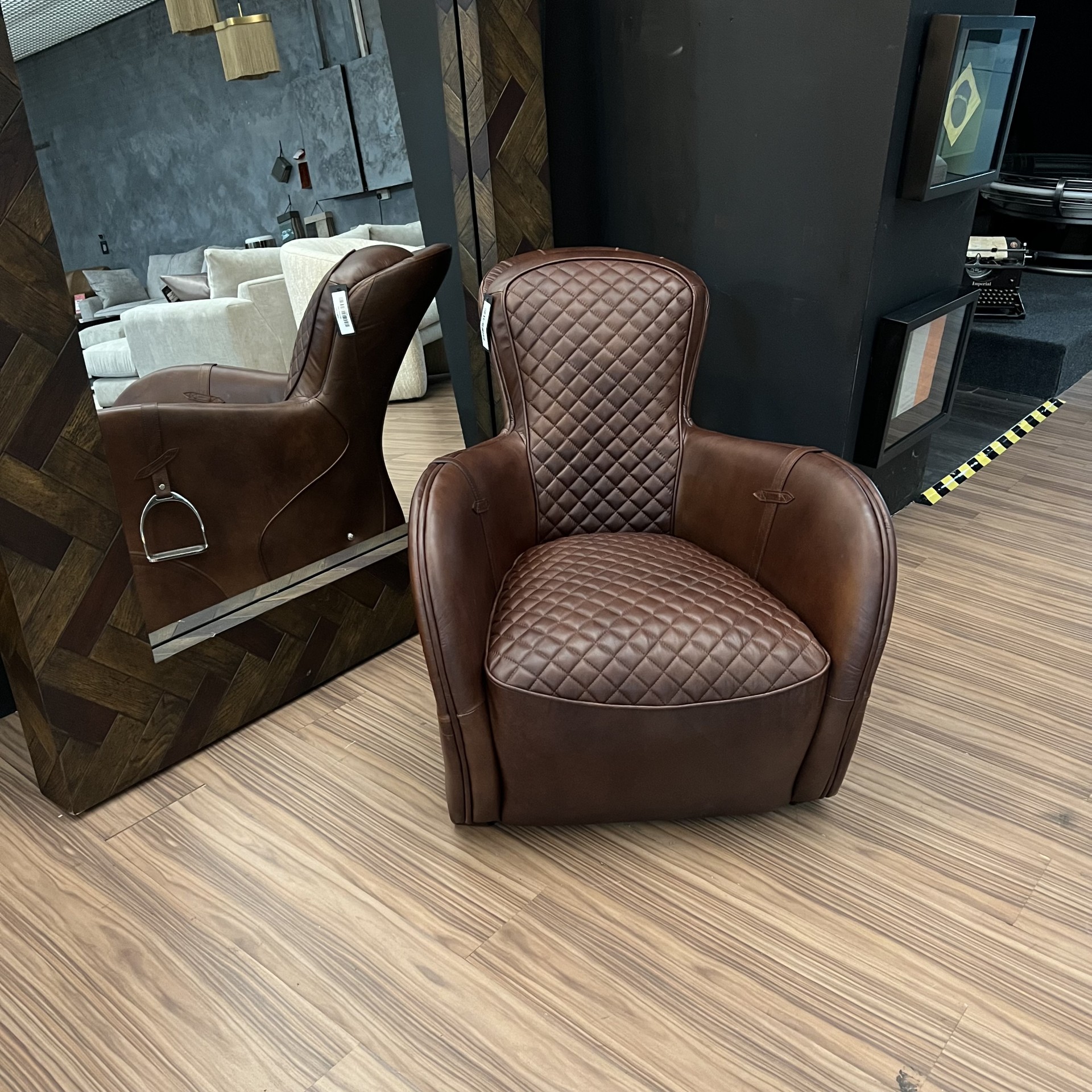 Timothy Oulton Saddle Saddle Leather Side Chair Timothy Oulton