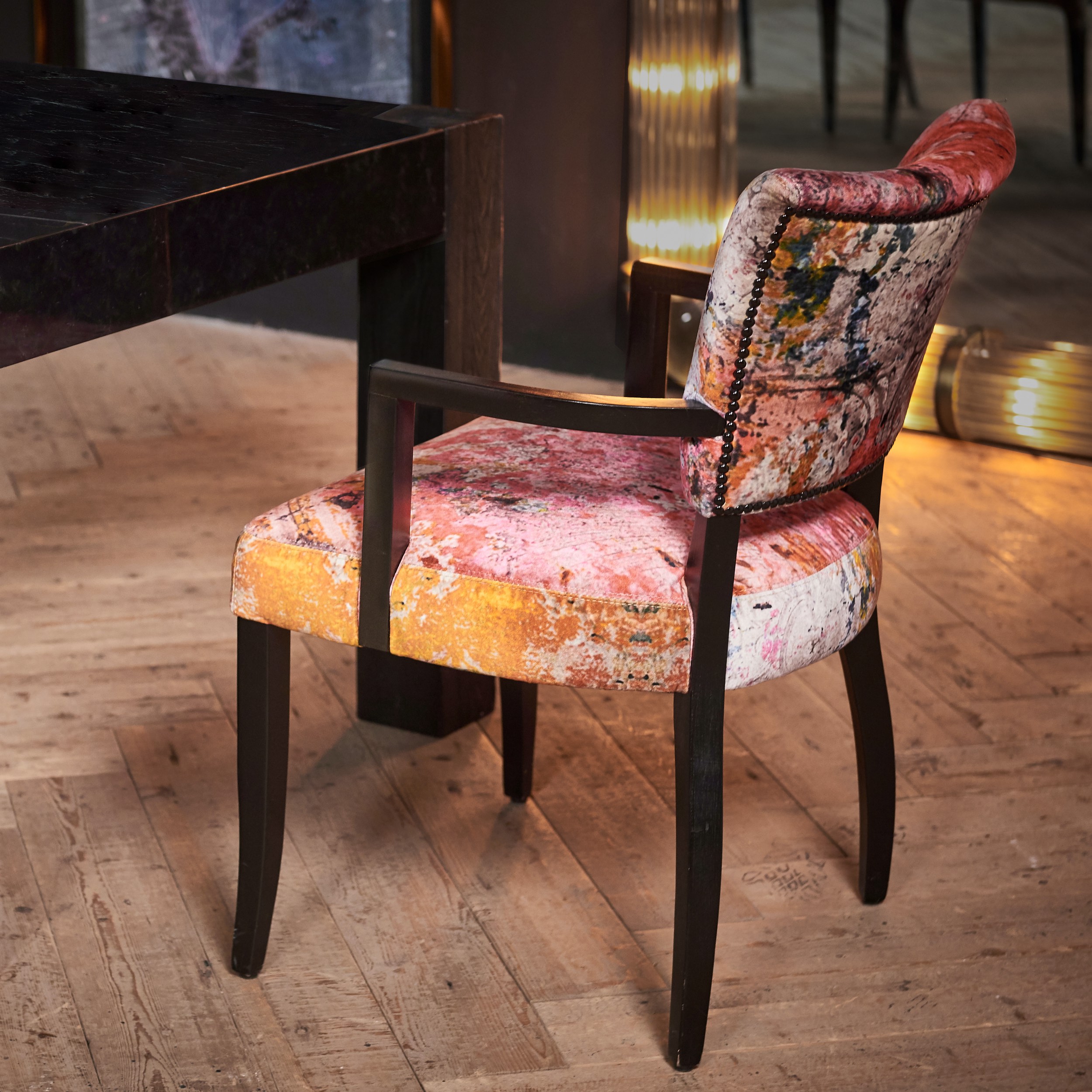 Timothy Oulton Mimi Dining Chair with Arms Black Legs